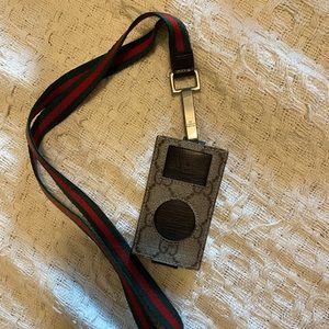 RARE Vintage GUCCI collectors item, iPod case and lanyard set